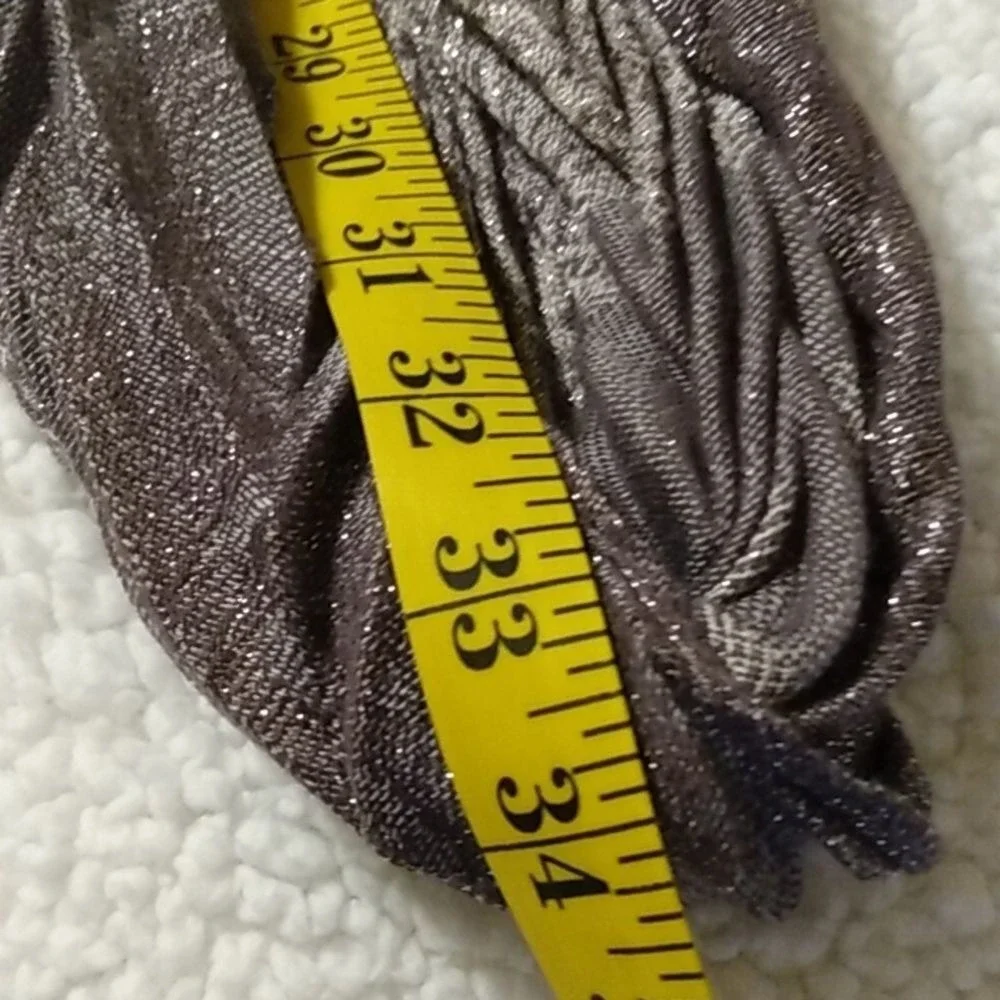 MIXIT Glitter Sparkle Infinity Scarf‎ Loop Wrap Brown/ Gray One Size Women